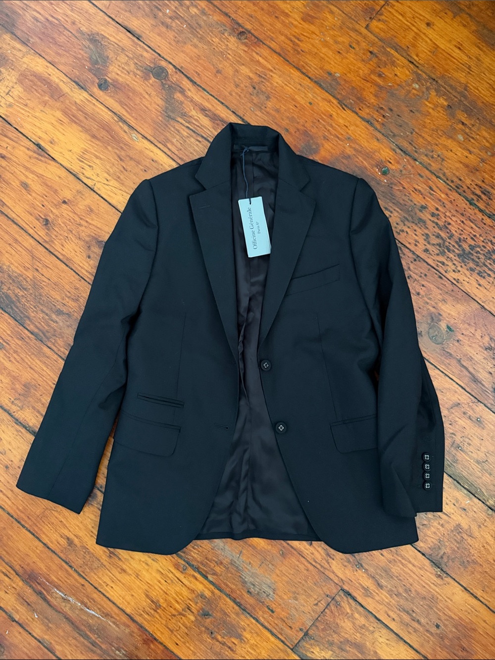 Officine Generale Womens Black Blazer